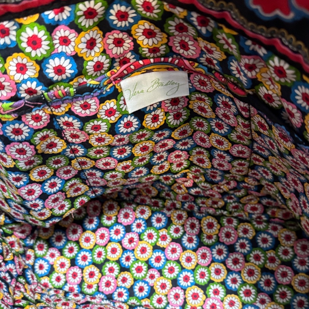 Vera Bradley Colorful Embroidered Tote and Pouch Set - Picture 2 of 3